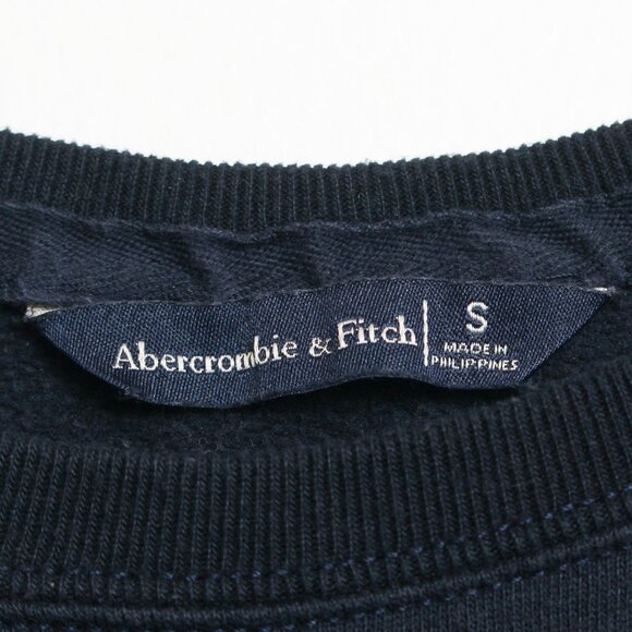 Abercrombie & Fitch Sweatshirt Womens Small Navy Blue Pullover - Picture 2 of 4
